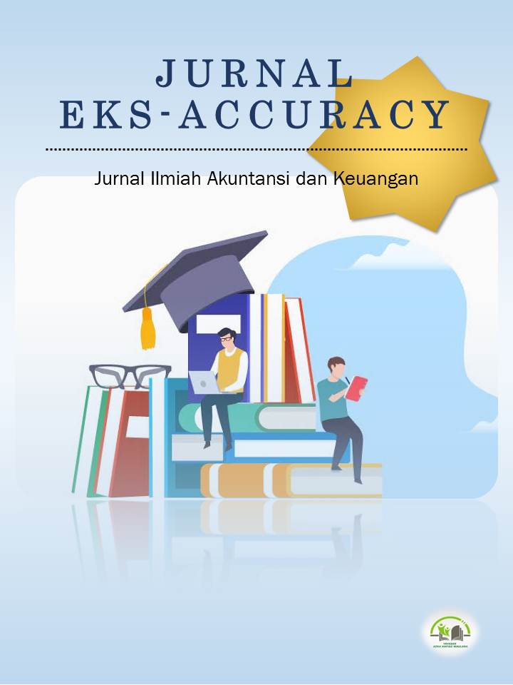 					View Vol. 4 No. 2 (2025): Eks-Accuracy : Jurnal Ilmiah Akuntansi dan Keuangan 
				